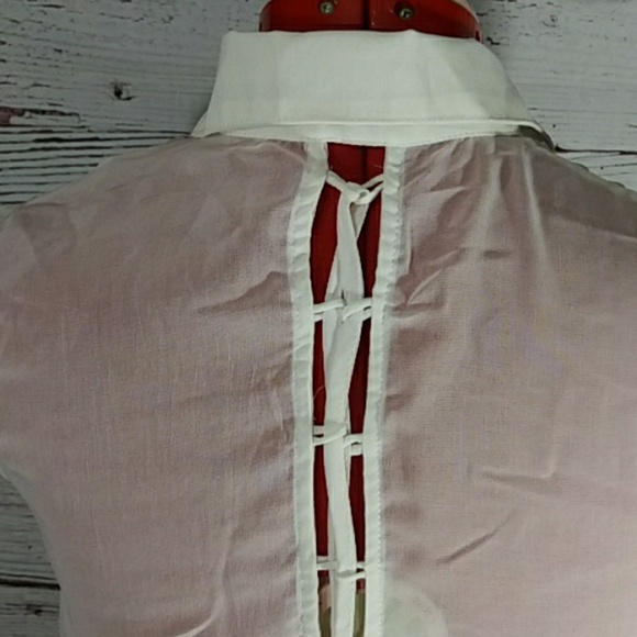 Tobi Women Lace Back Sheer Blouse Sz S - Picture 6 of 8